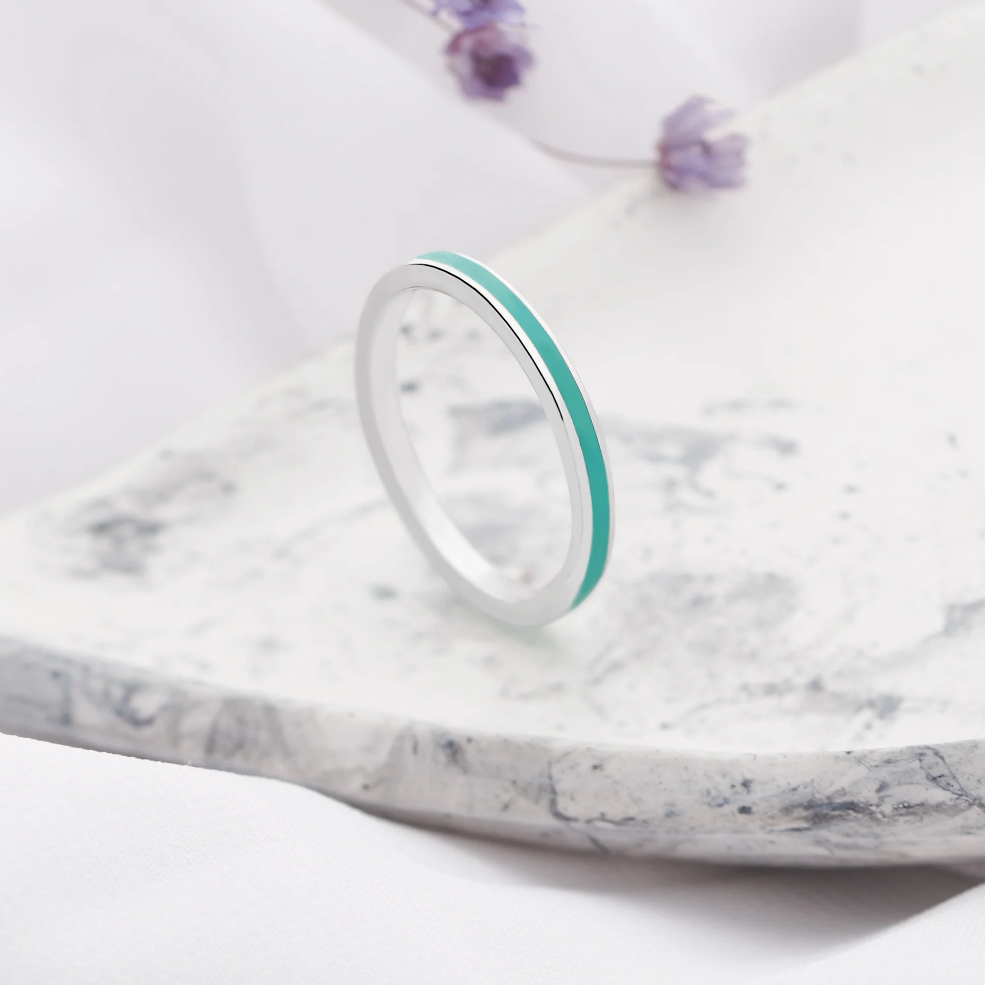 Turquoise Stacking Ring - Image 4