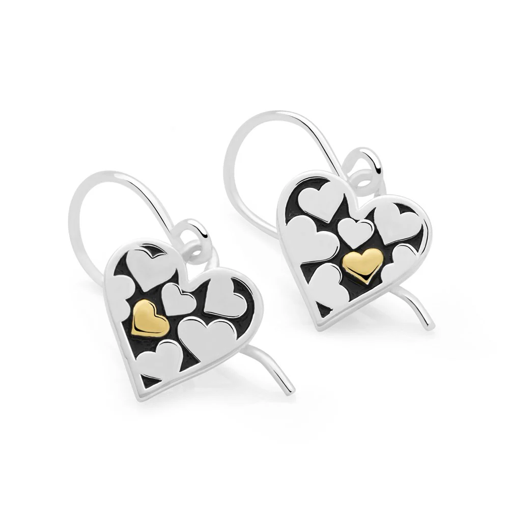 Heart of Gold Drop Earrings - Image 3