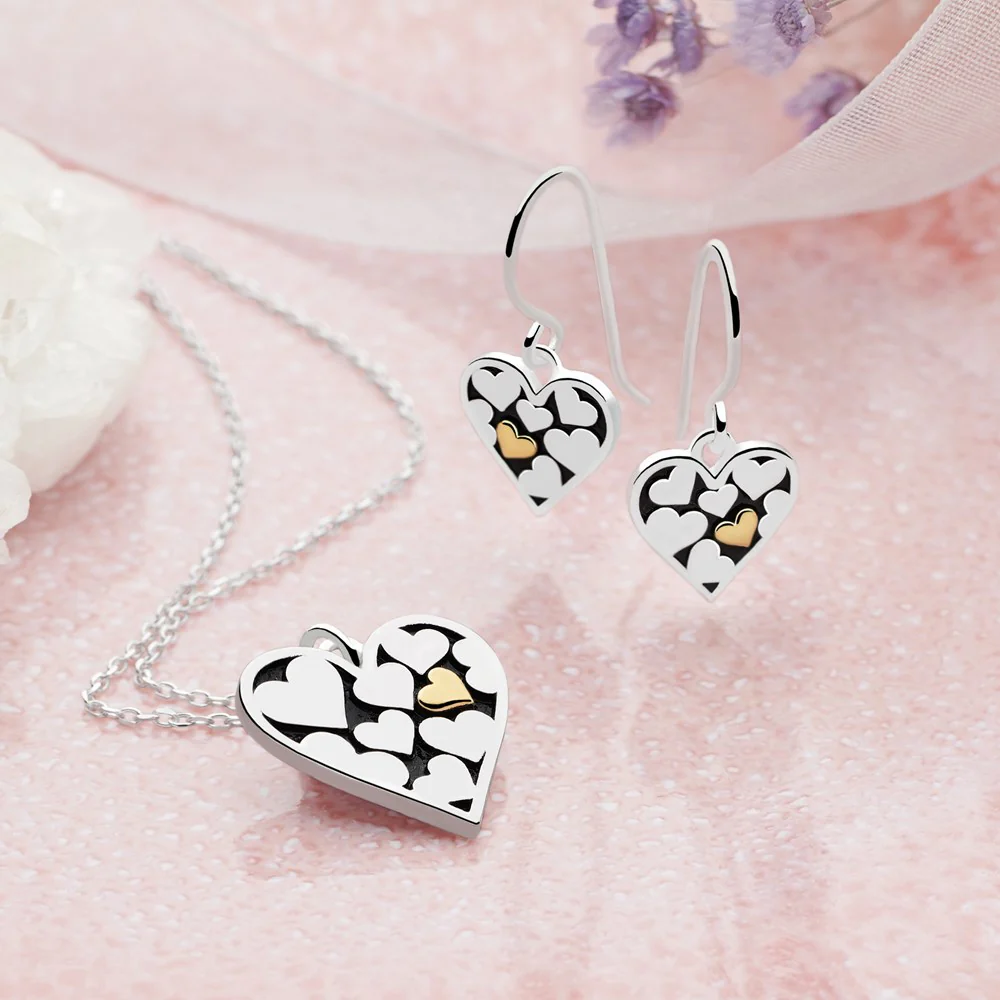 Heart of Gold Drop Earrings - Image 4