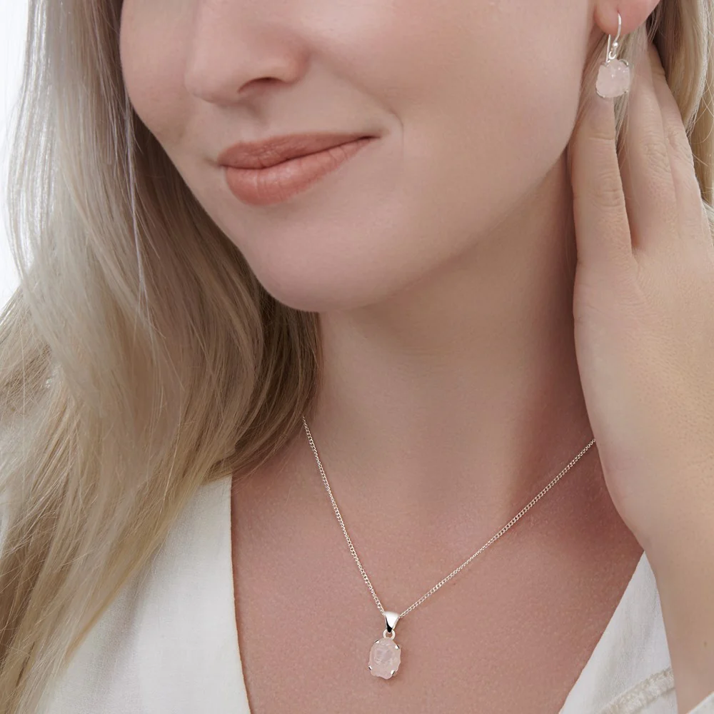 Rose Quartz Pendant (B219P01) - Image 3