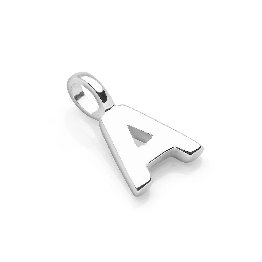 Silver Initial ID Pendant - Image 5