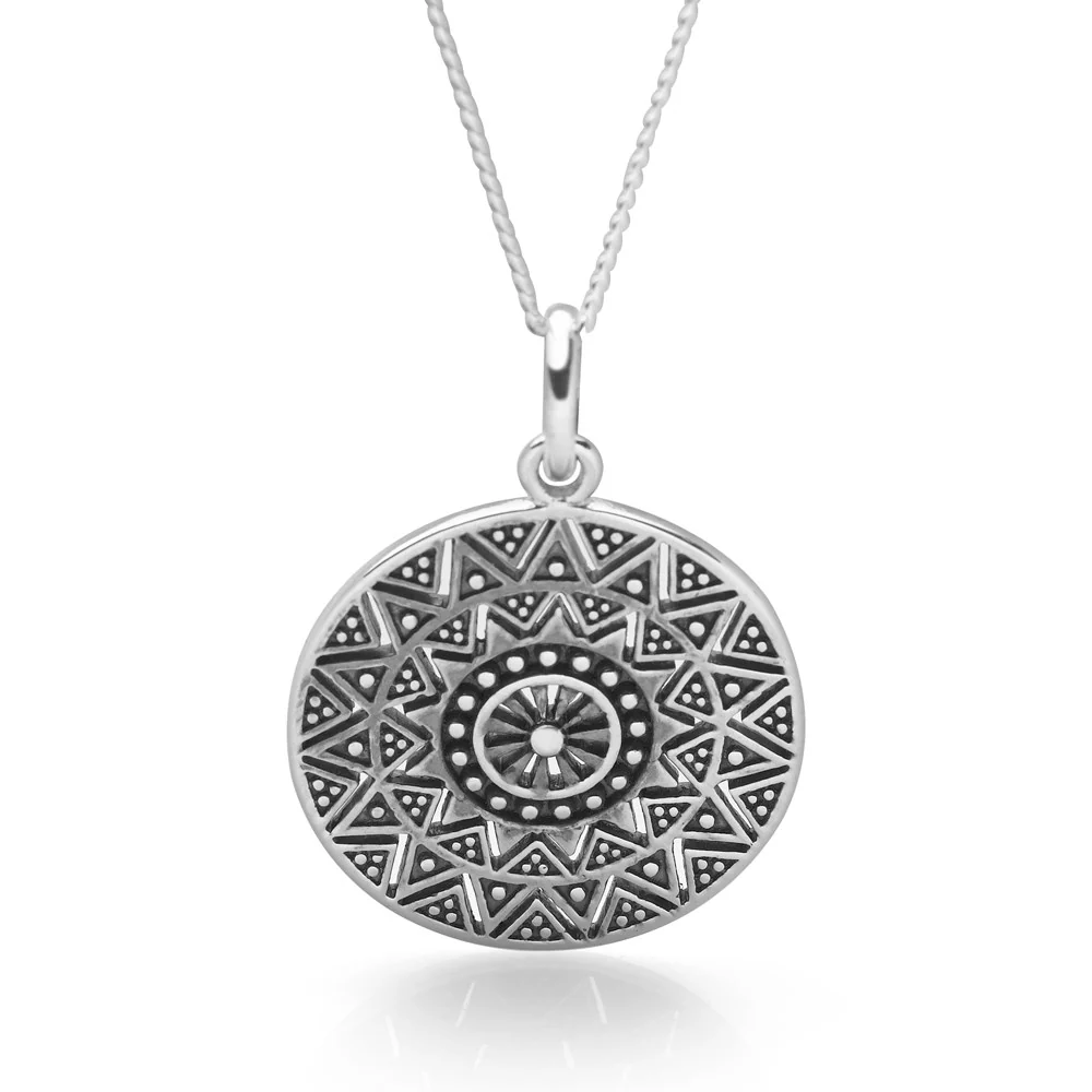 Sun Burst Mandala Necklace - Image 5